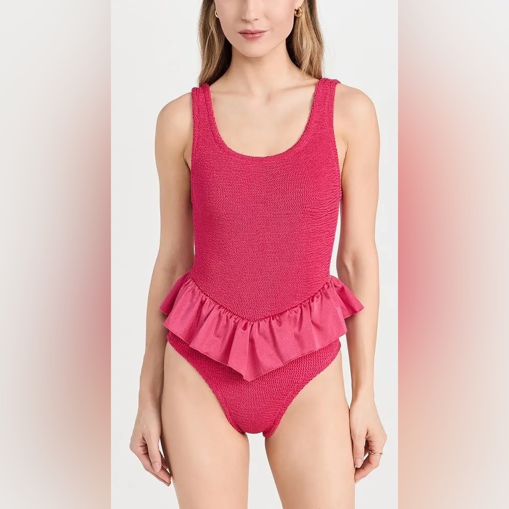 Hunza G Denise Frill Swim One Piece